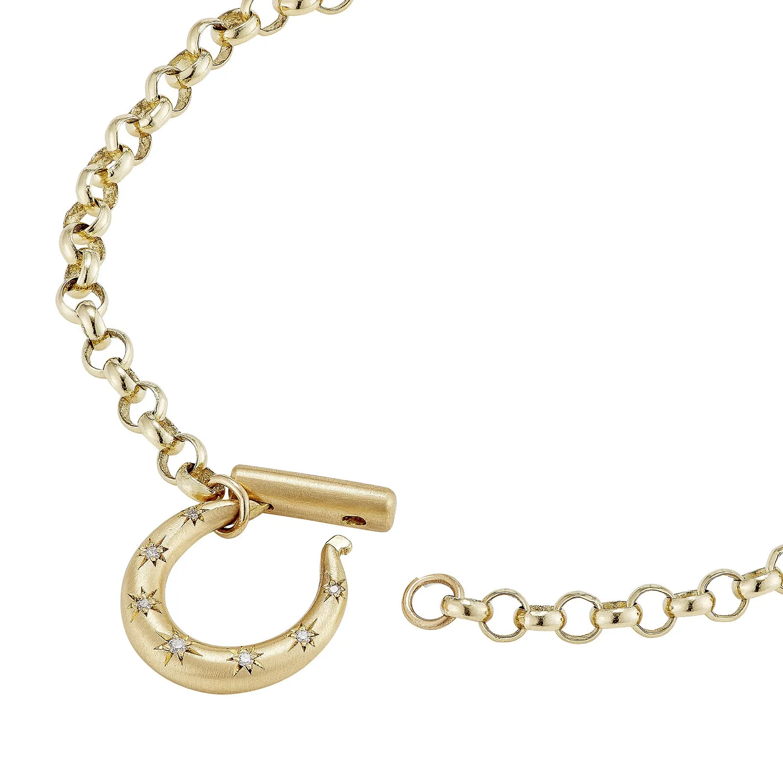 18" Small Diamond Horseclip Necklace