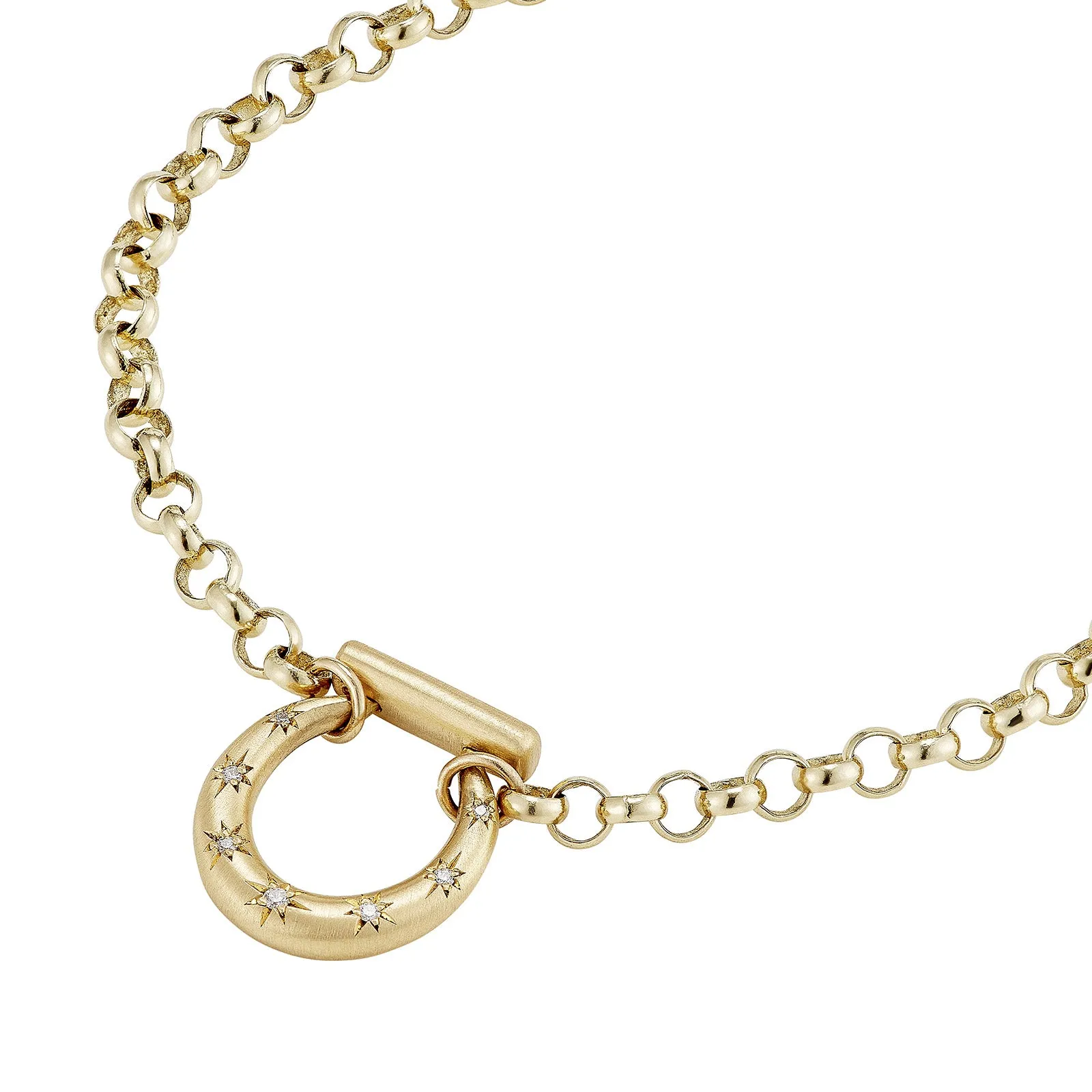 18" Small Diamond Horseclip Necklace