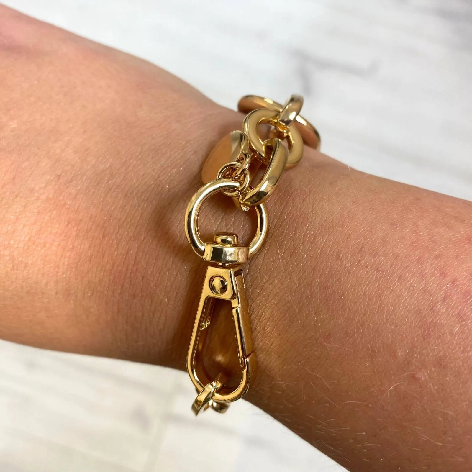 Absolute Gold Chunky Oval Link Bracelet