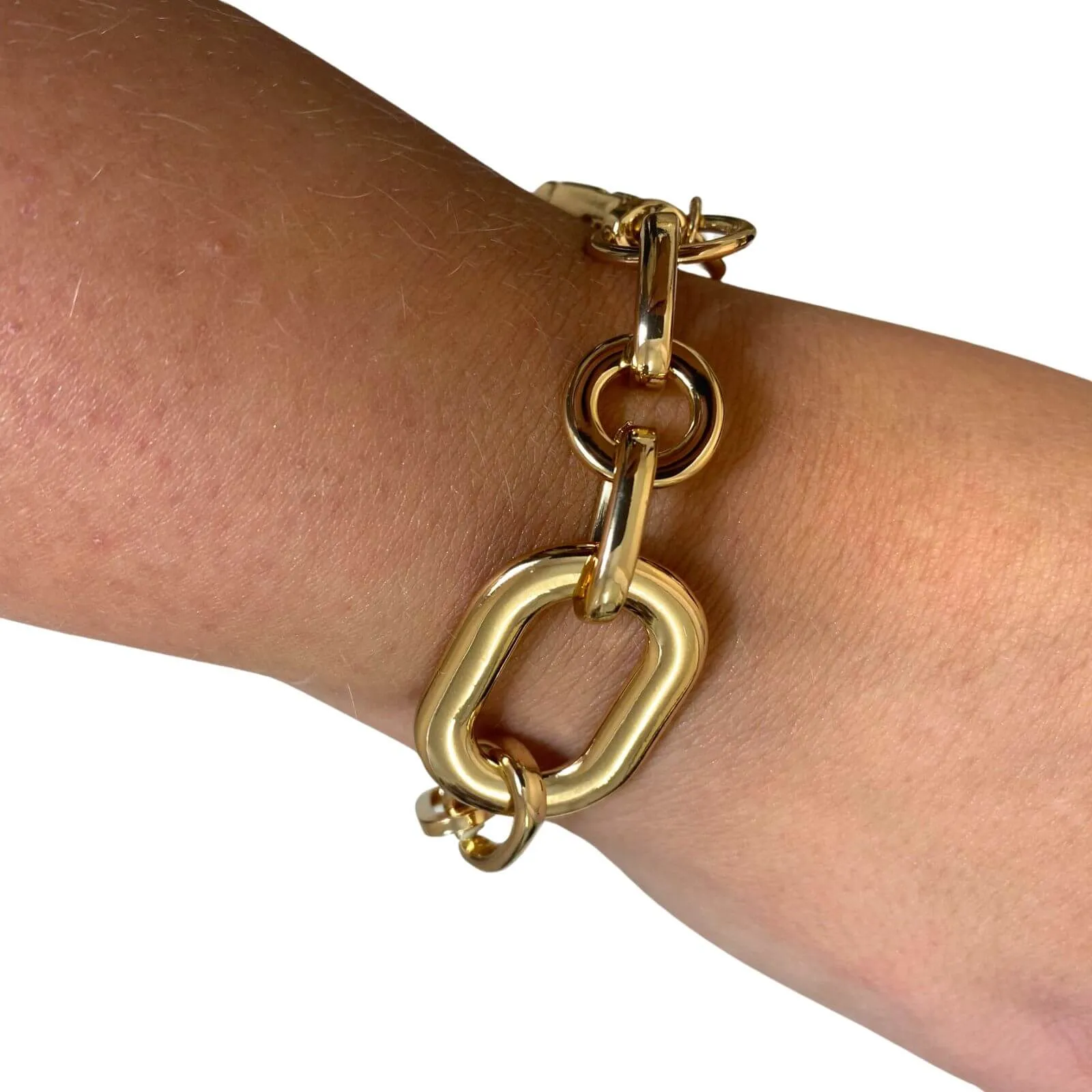 Absolute Gold Chunky Oval Link Bracelet