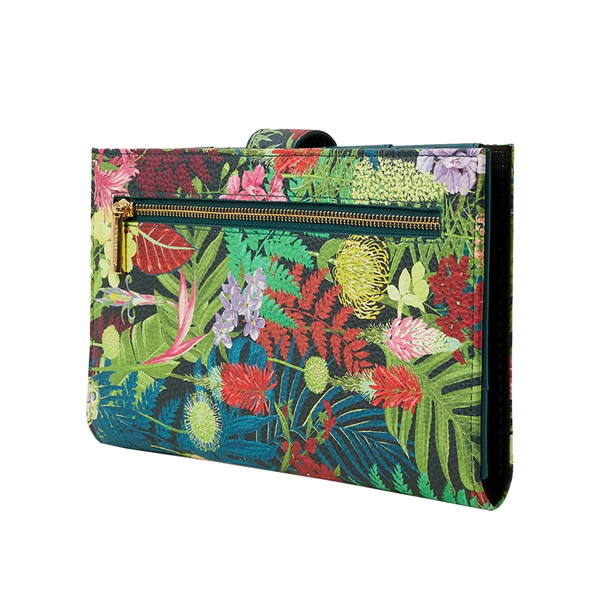 Accessorize London Women's Green Jungle Print Wallet