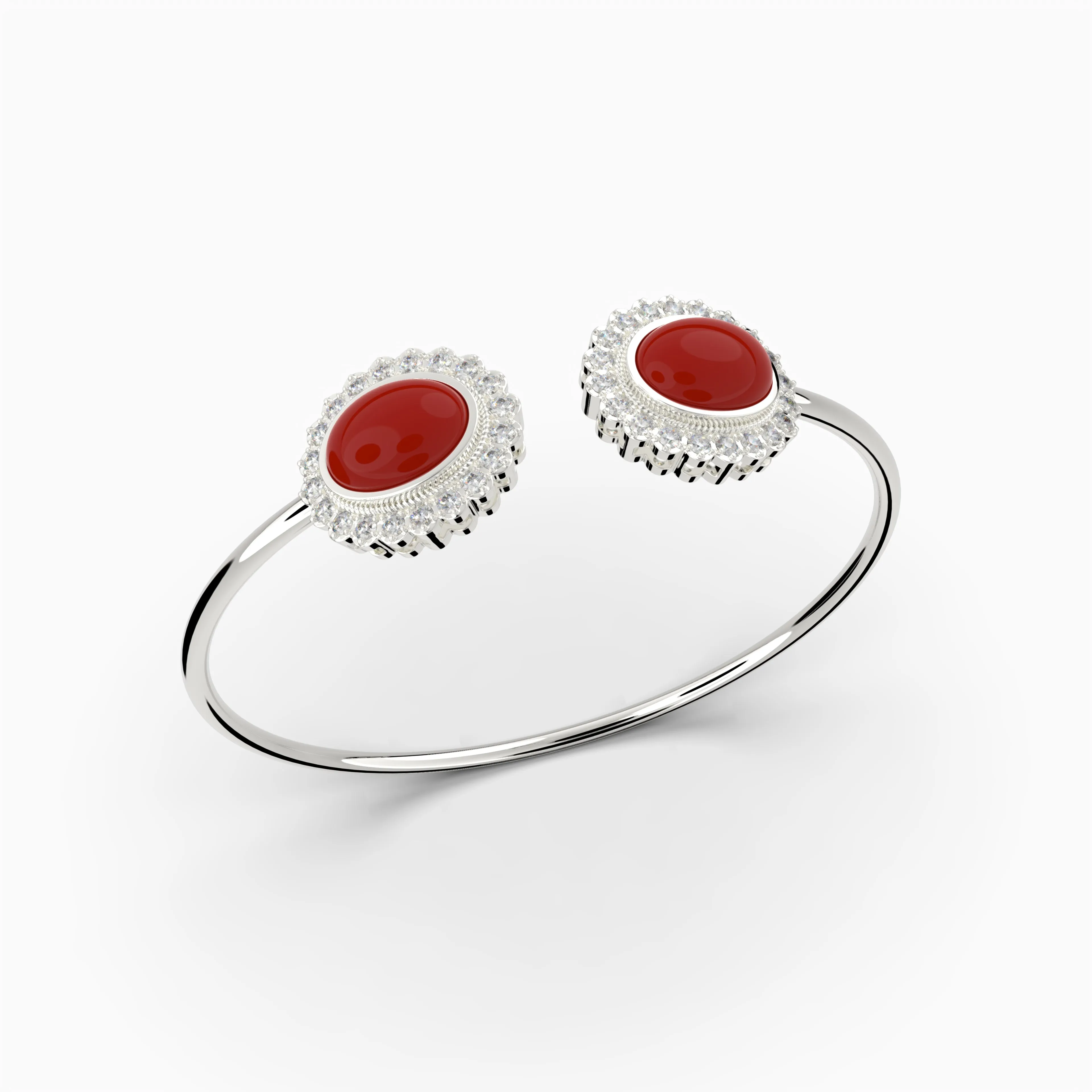 Agate Stone Bangle - Isla