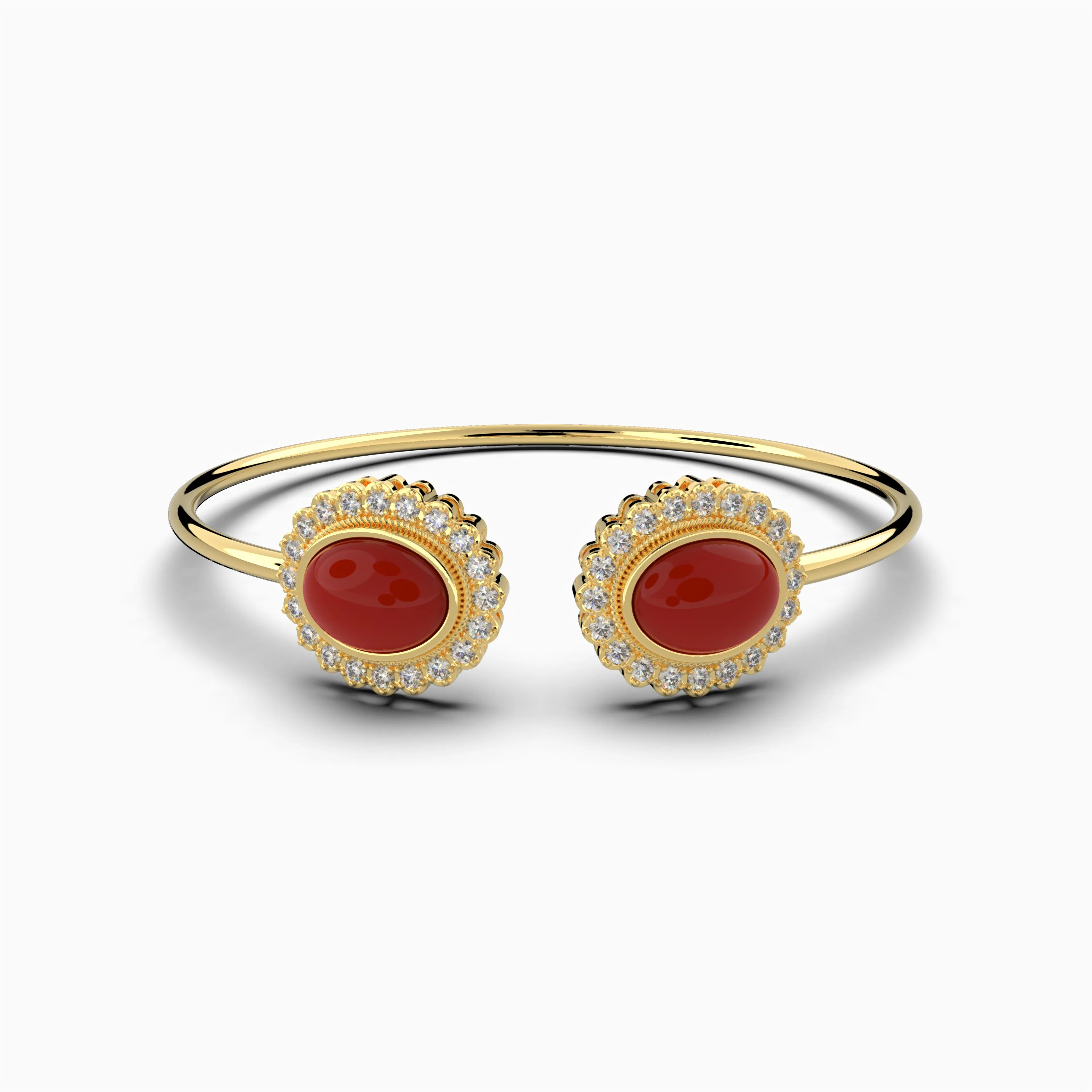 Agate Stone Bangle - Isla