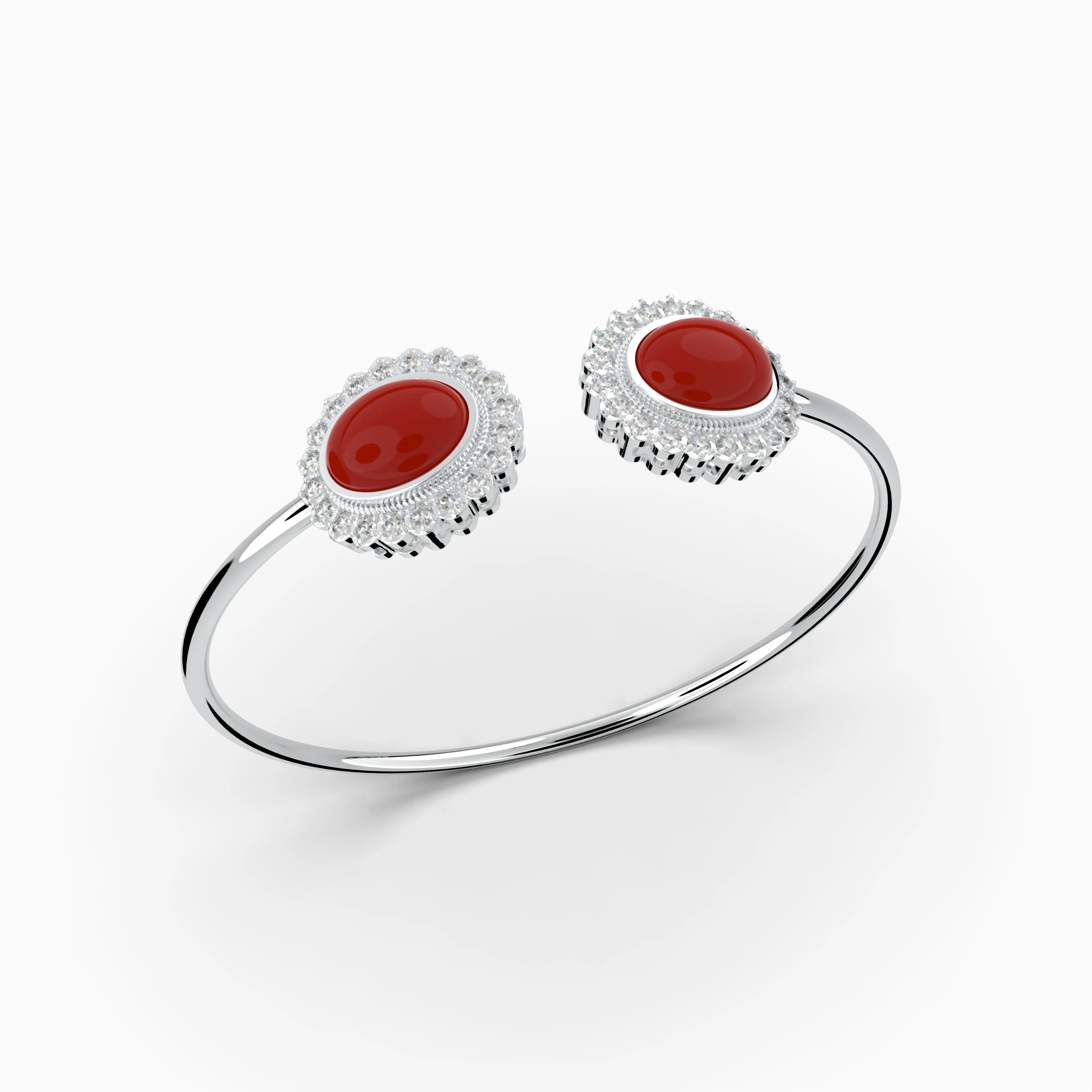 Agate Stone Bangle - Isla