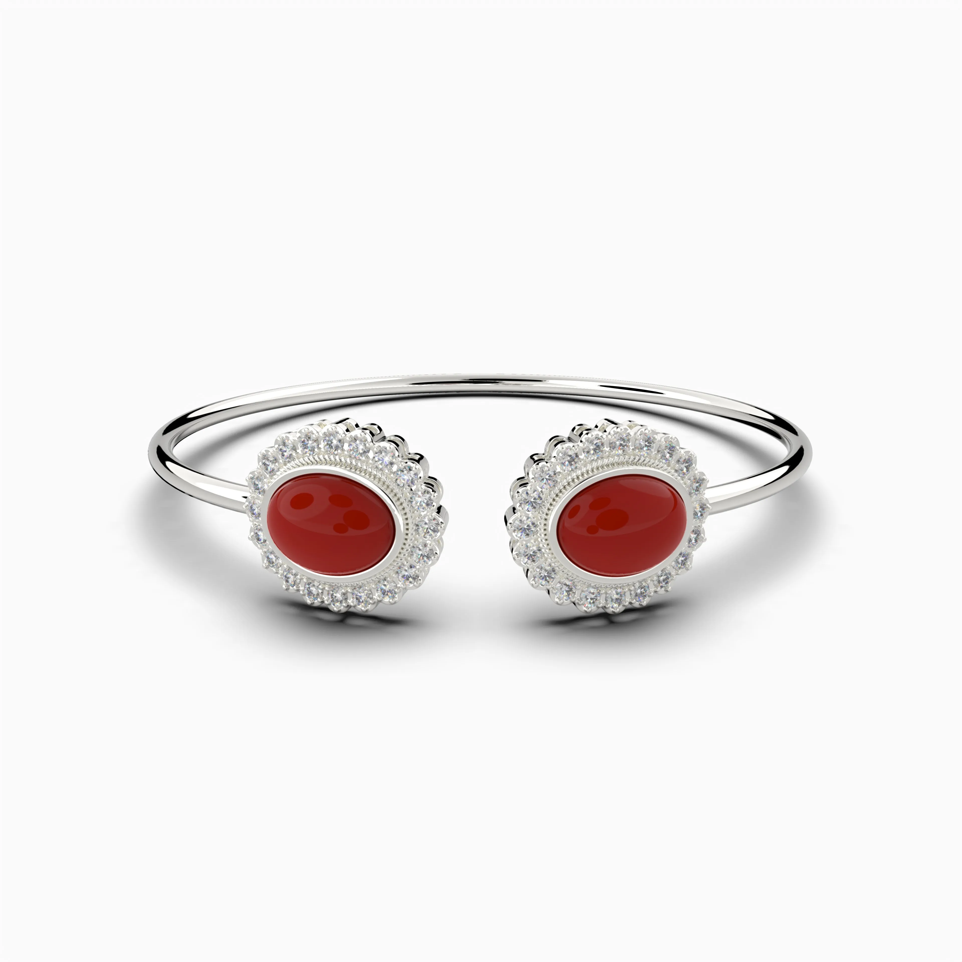 Agate Stone Bangle - Isla