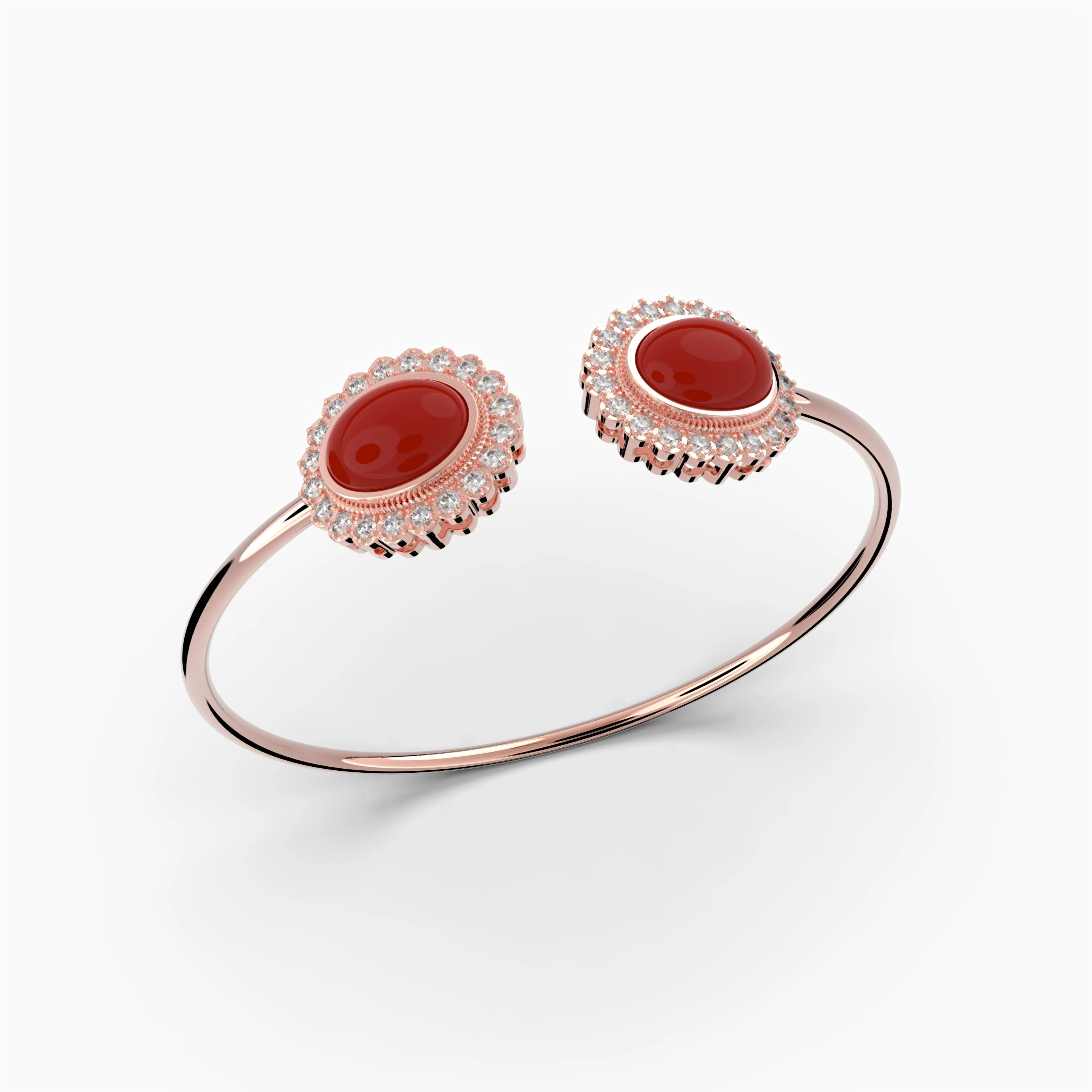 Agate Stone Bangle - Isla