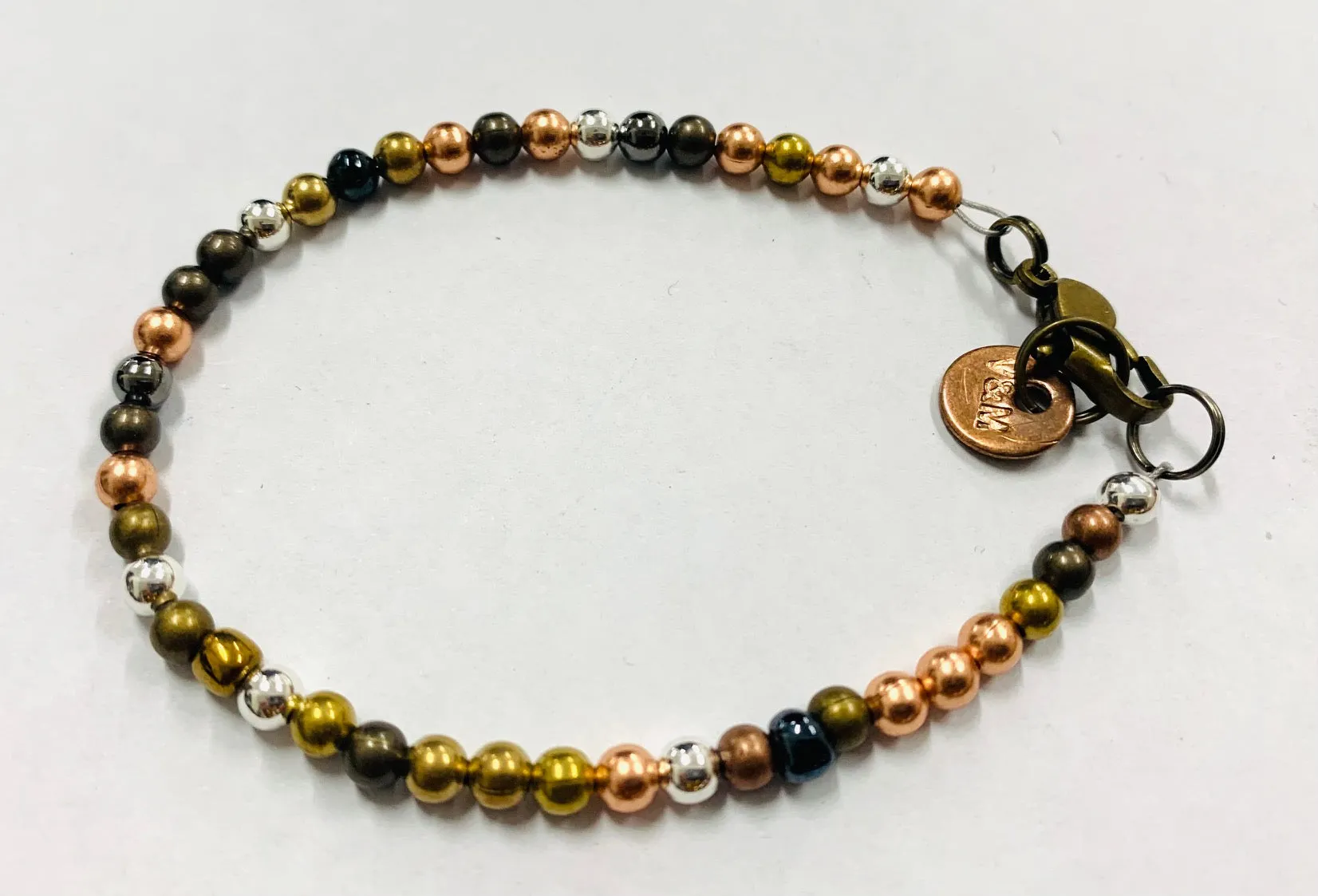 Beaded metal bracelets