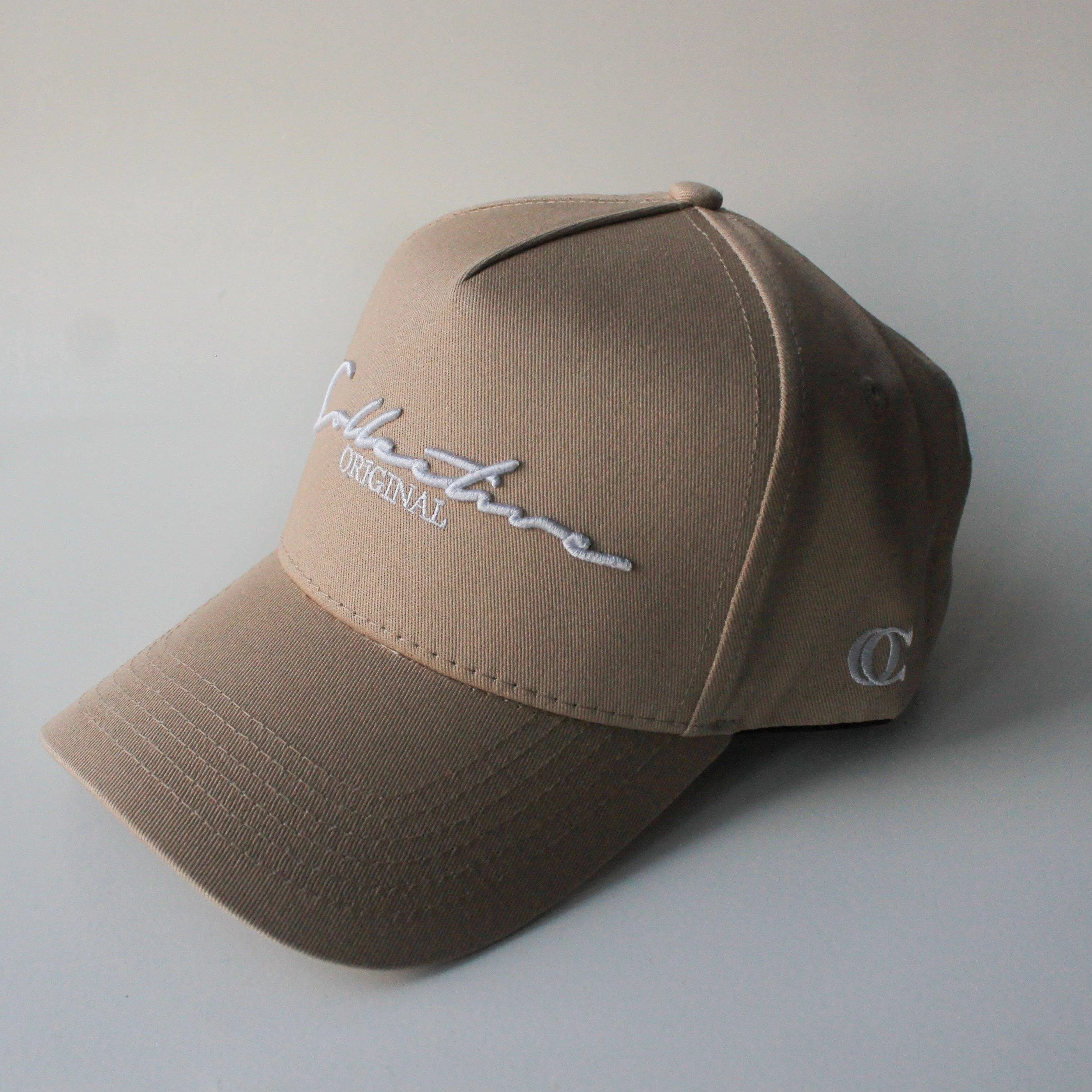 Beige Signature Snapback