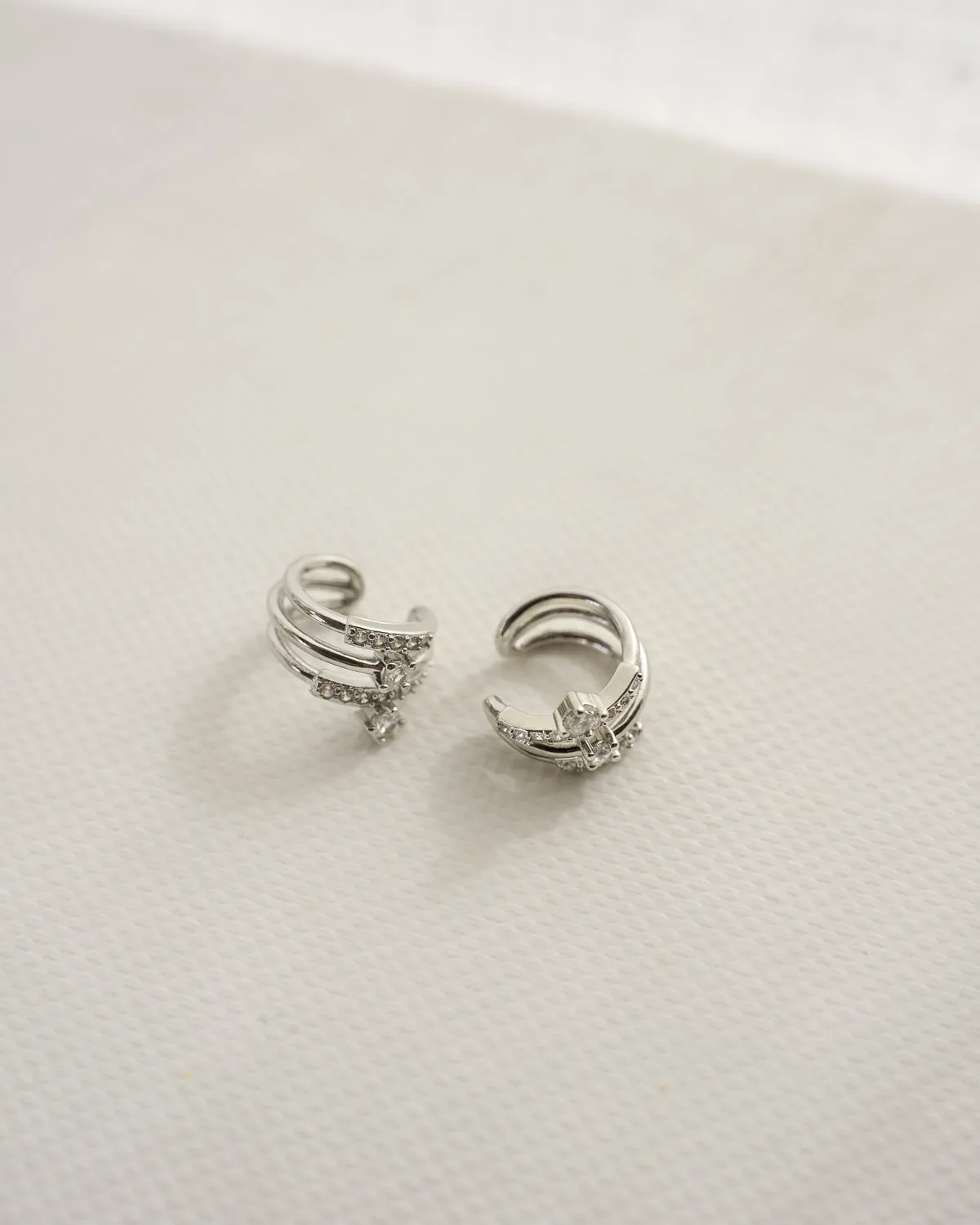 BEJEWELED Ear Cuff in Silver