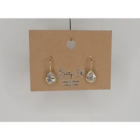 Betty Oh Gold Teardrop Fishhook Earrings
