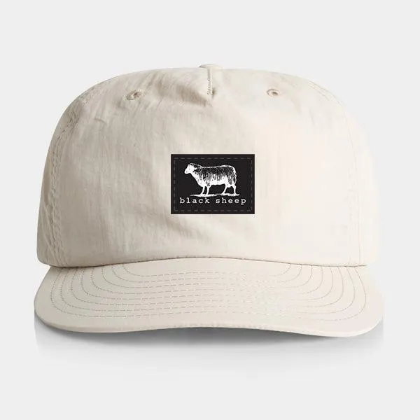 Black Sheep Nylon "Surf Cap" Snapback Hat Bone