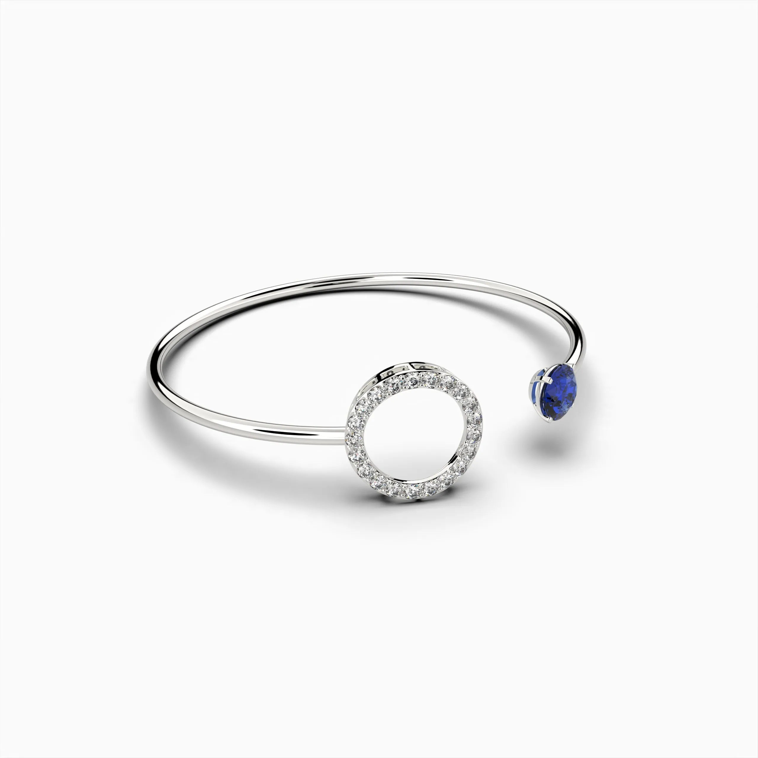 Blue Tanzanite Stone Bangles - Vera