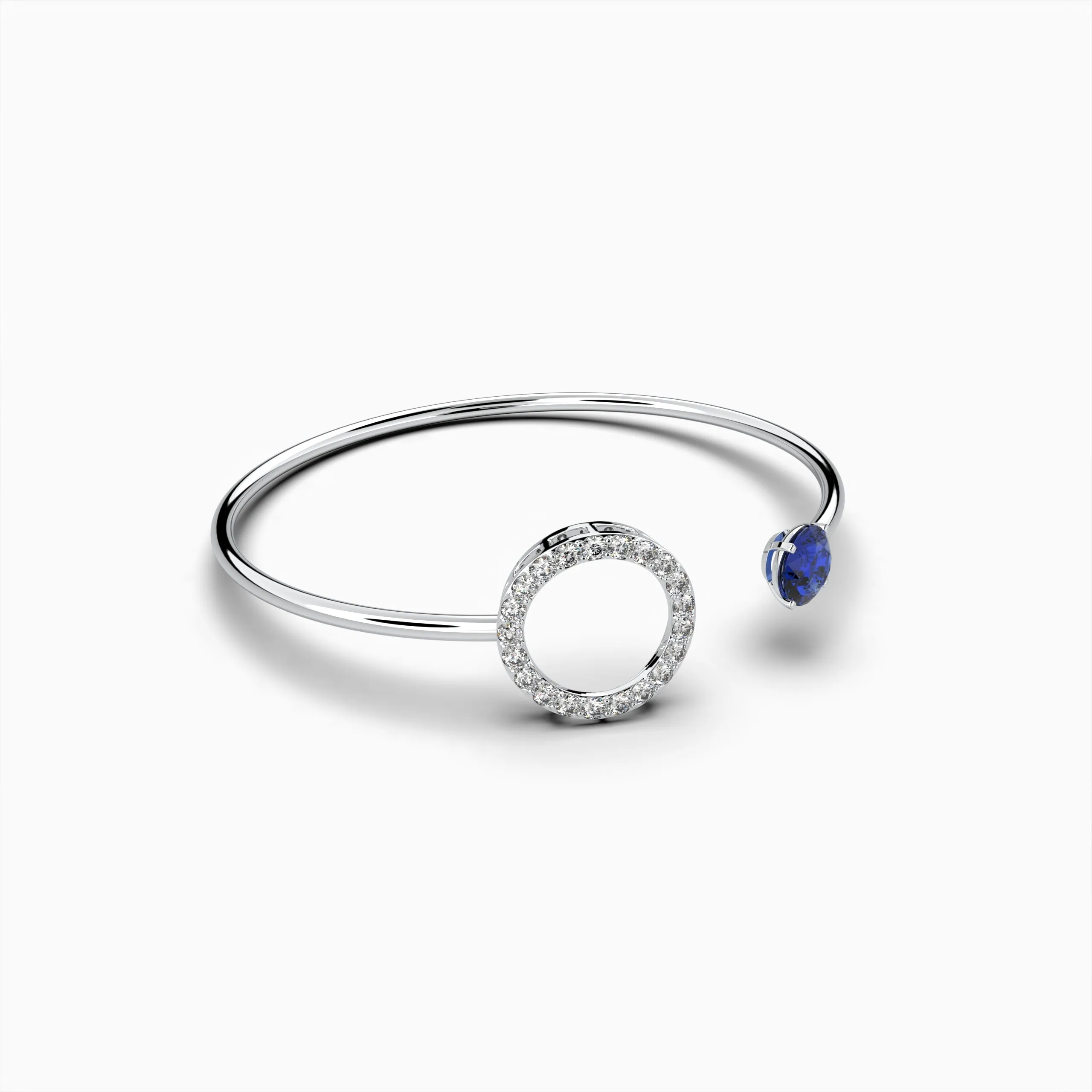 Blue Tanzanite Stone Bangles - Vera