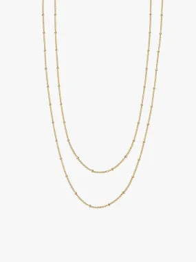 Bobble Chain Layered Necklaces