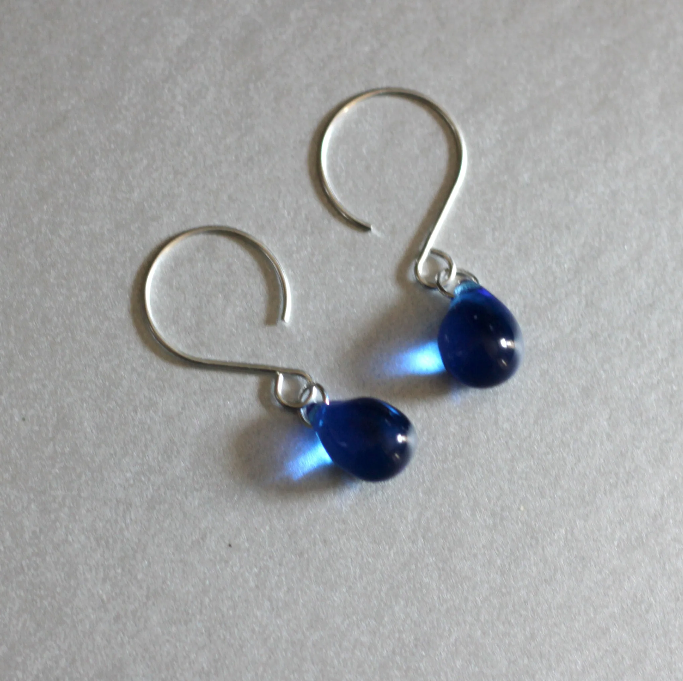 Celtic Elegance - Blue Teardrop Earrings