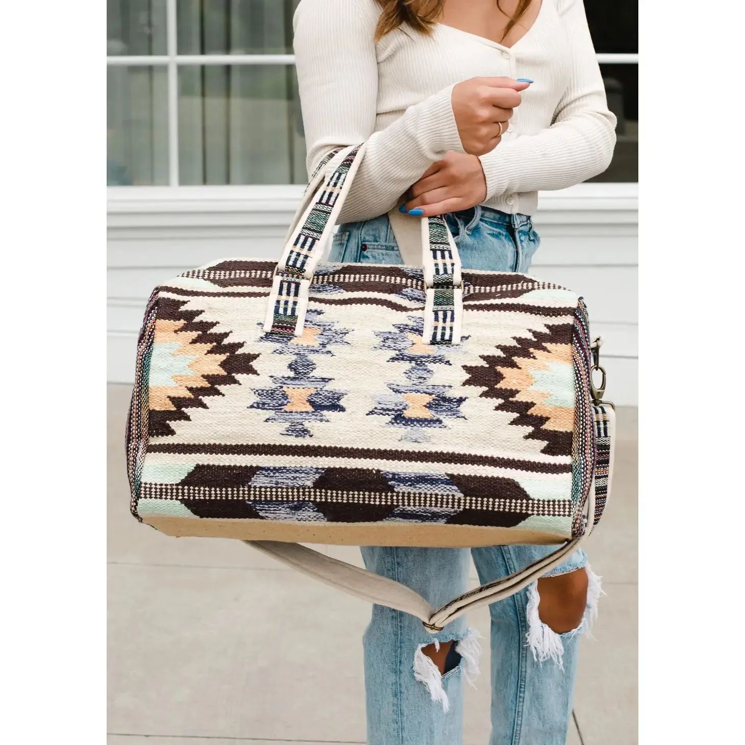 Cheyenne Tan Aztec Duffel