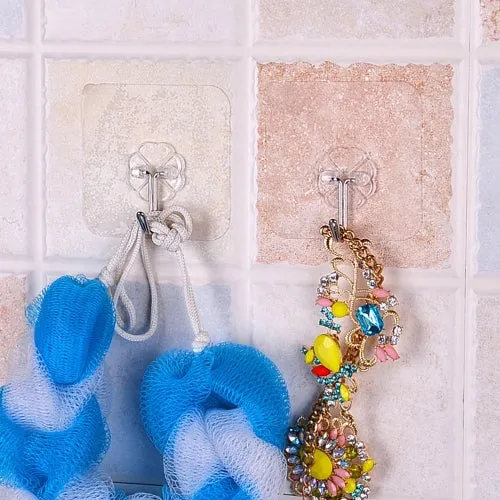 Clear Adhesive Wall Hooks