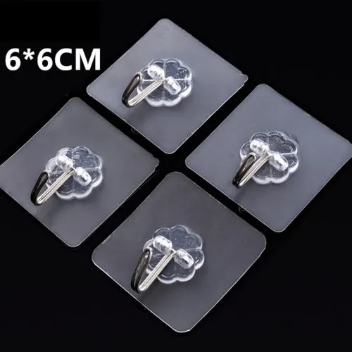 Clear Adhesive Wall Hooks