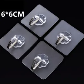 Clear Adhesive Wall Hooks