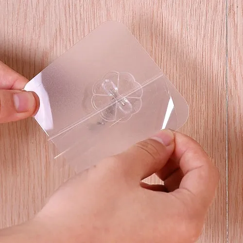 Clear Adhesive Wall Hooks