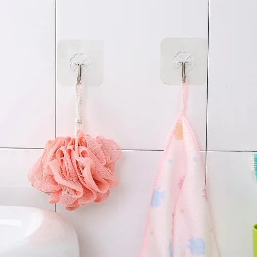 Clear Adhesive Wall Hooks