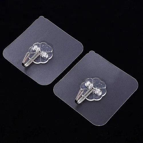 Clear Adhesive Wall Hooks
