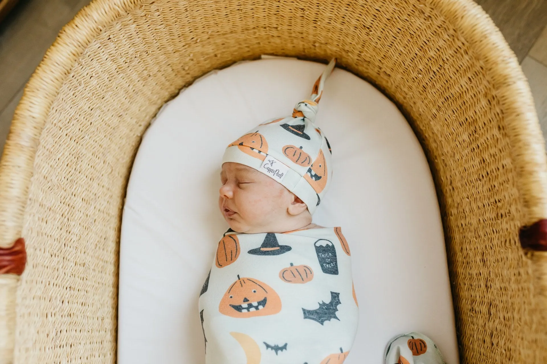 Copper Pearl Trick Top Knot Hat