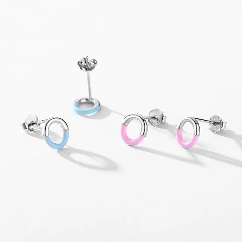 Elegant 925 Sterling Silver Geometric Drop Earrings for Stylish Women