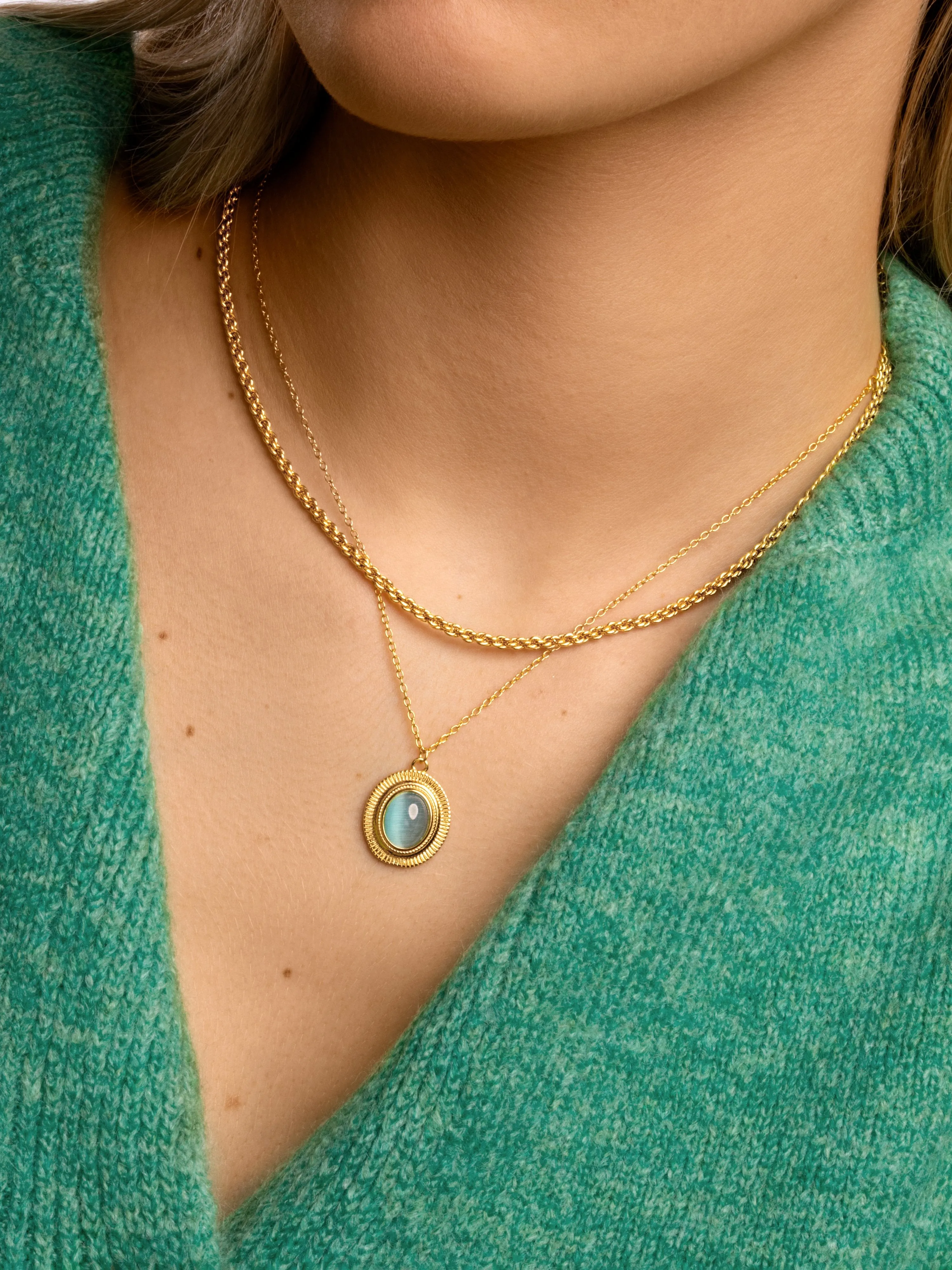 Feline Sky Gold Necklace