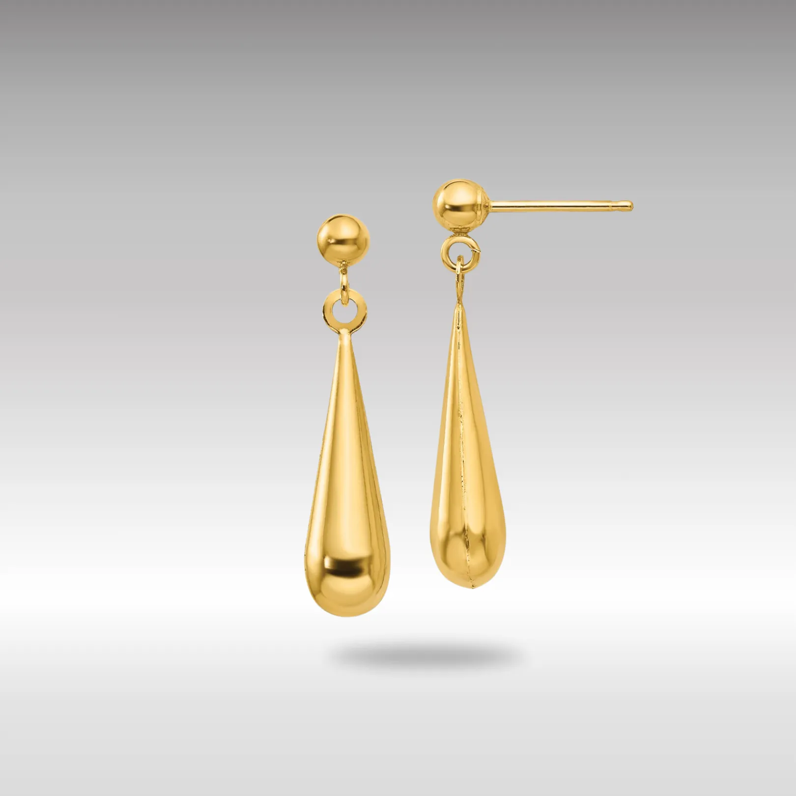 Gold Madi K Teardrop Dangle Post Earrings - Model SE712