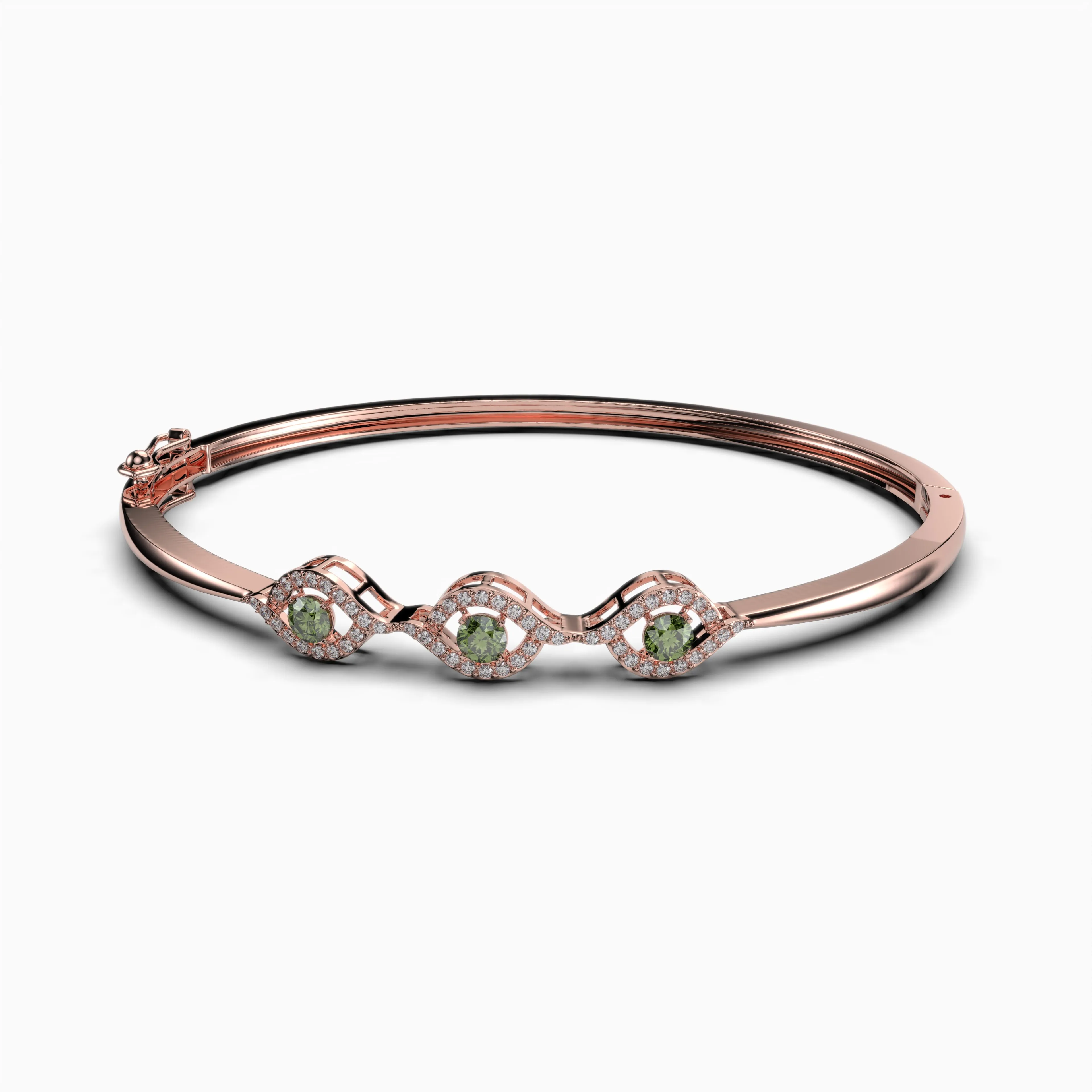 Green Amethyst Bangles - Everly
