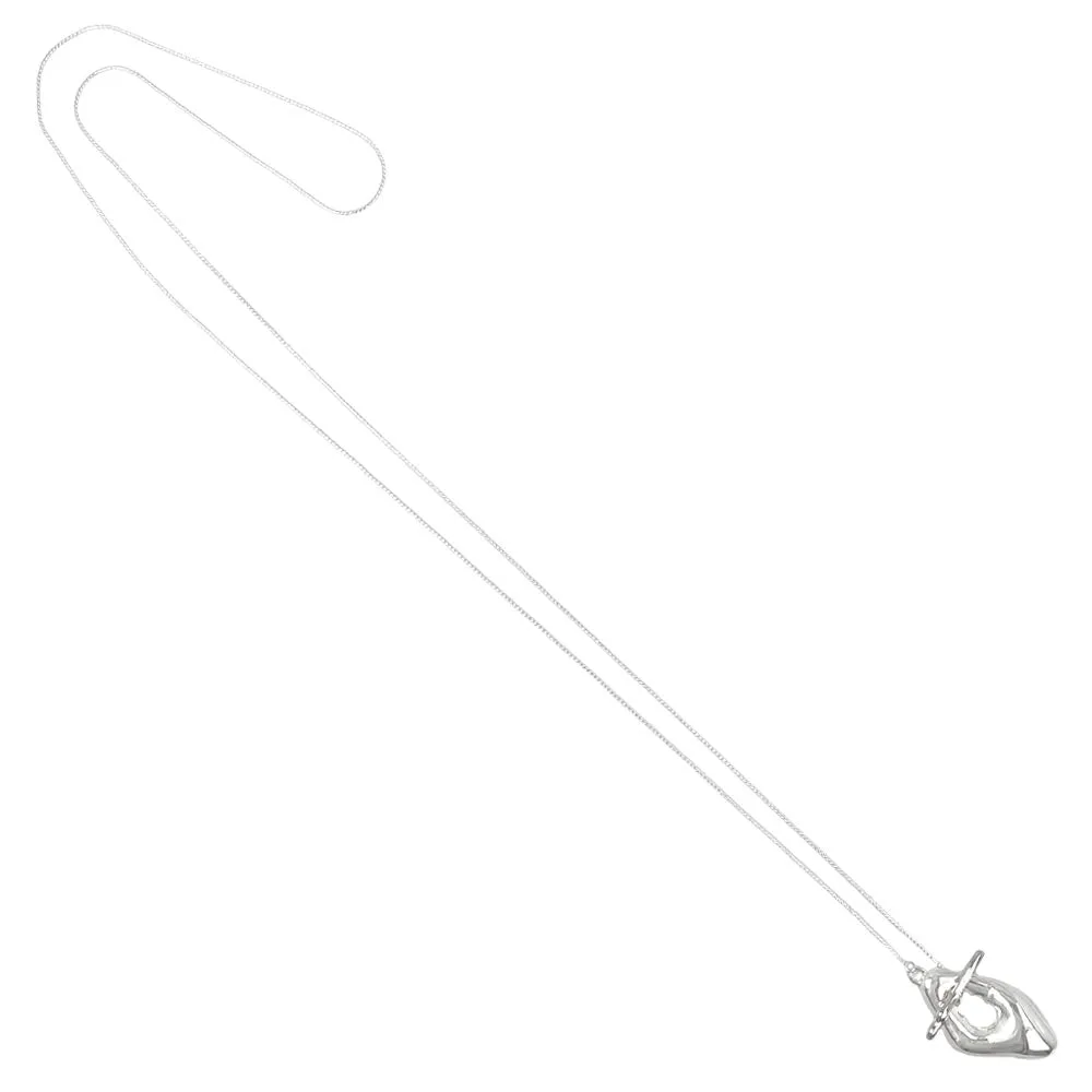 Irregular Rhombus T Bar Necklace