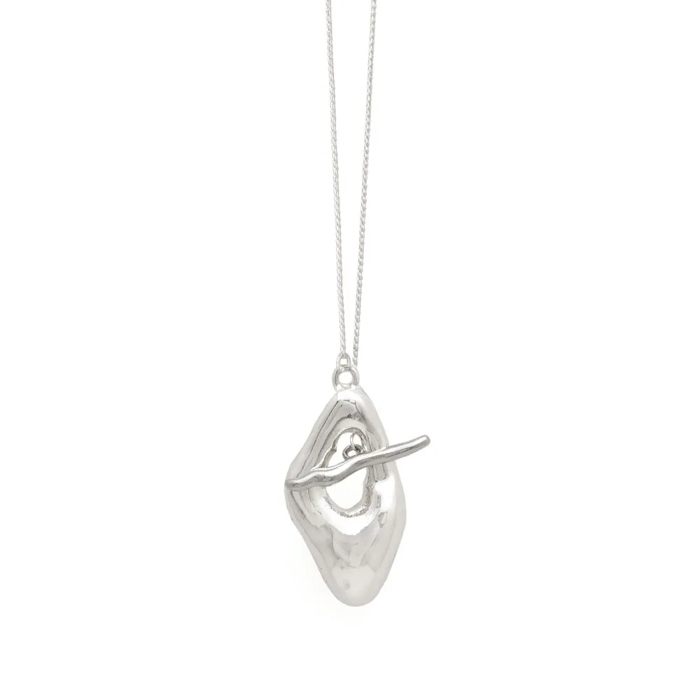 Irregular Rhombus T Bar Necklace