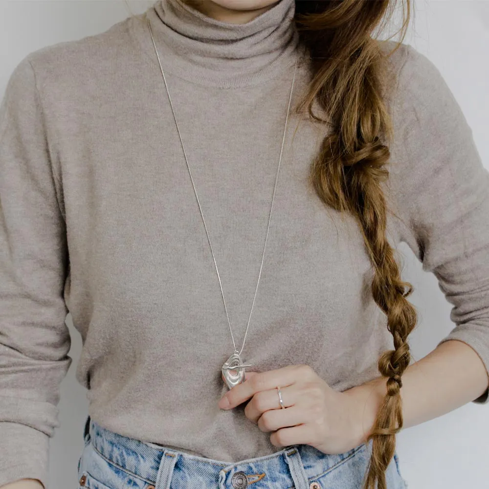 Irregular Rhombus T Bar Necklace