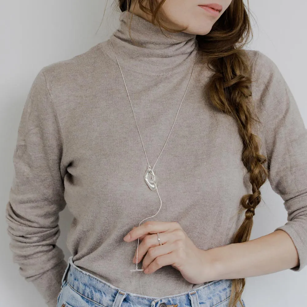 Irregular Rhombus T Bar Necklace