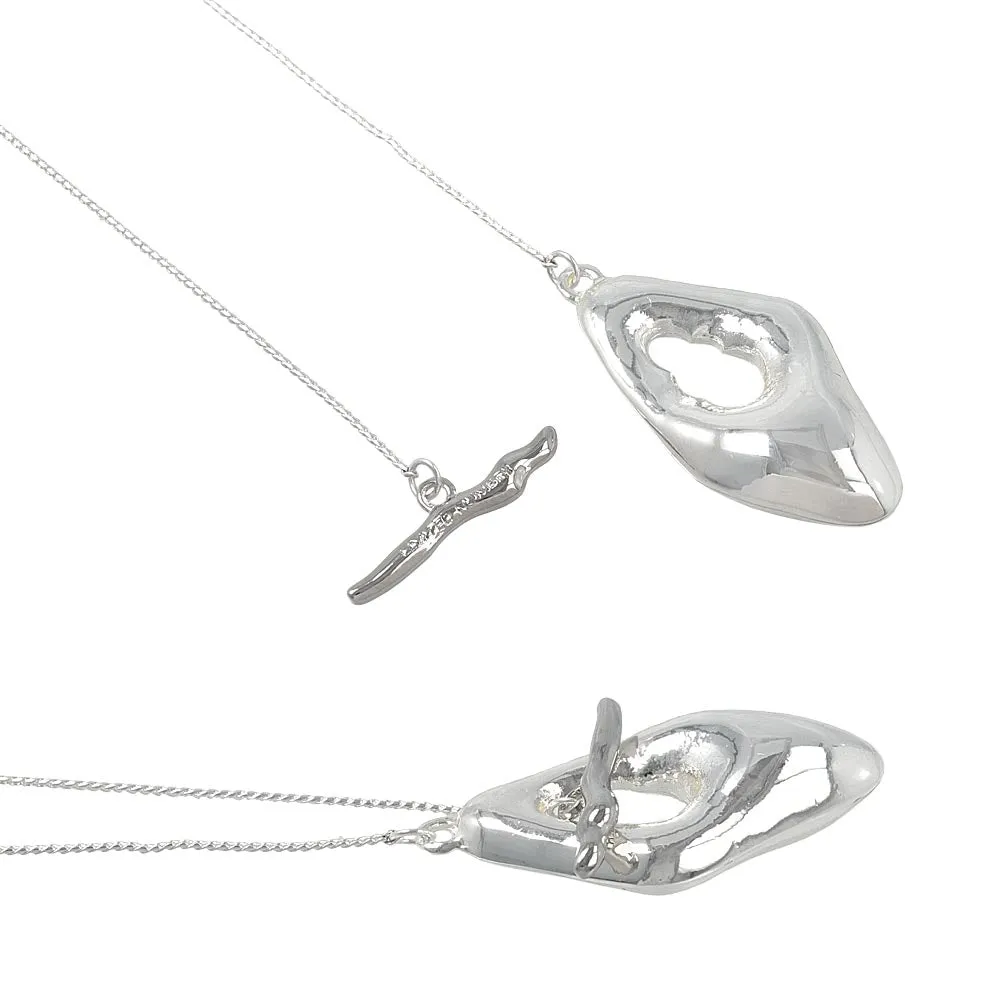 Irregular Rhombus T Bar Necklace