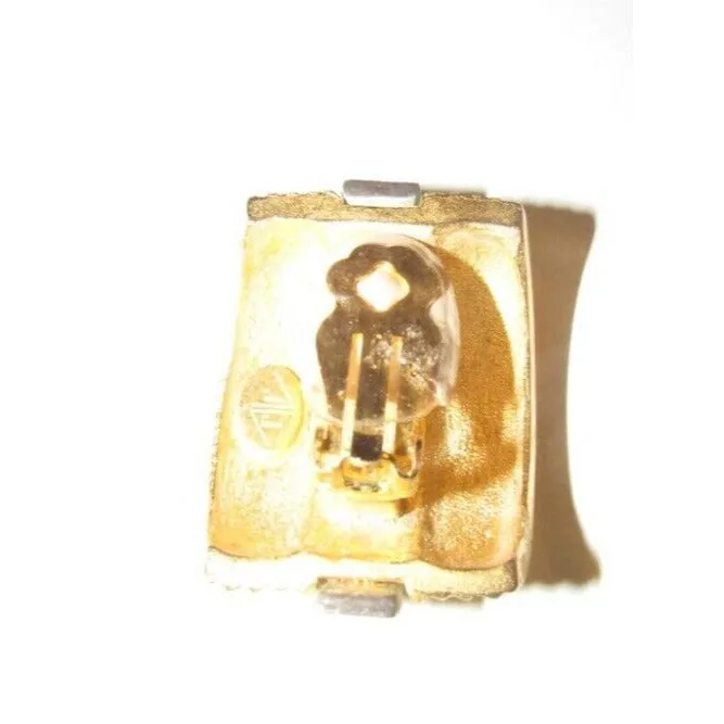 Judith Jack chunky brushed gold over sterling clip-on earrings w/ marcasites!
