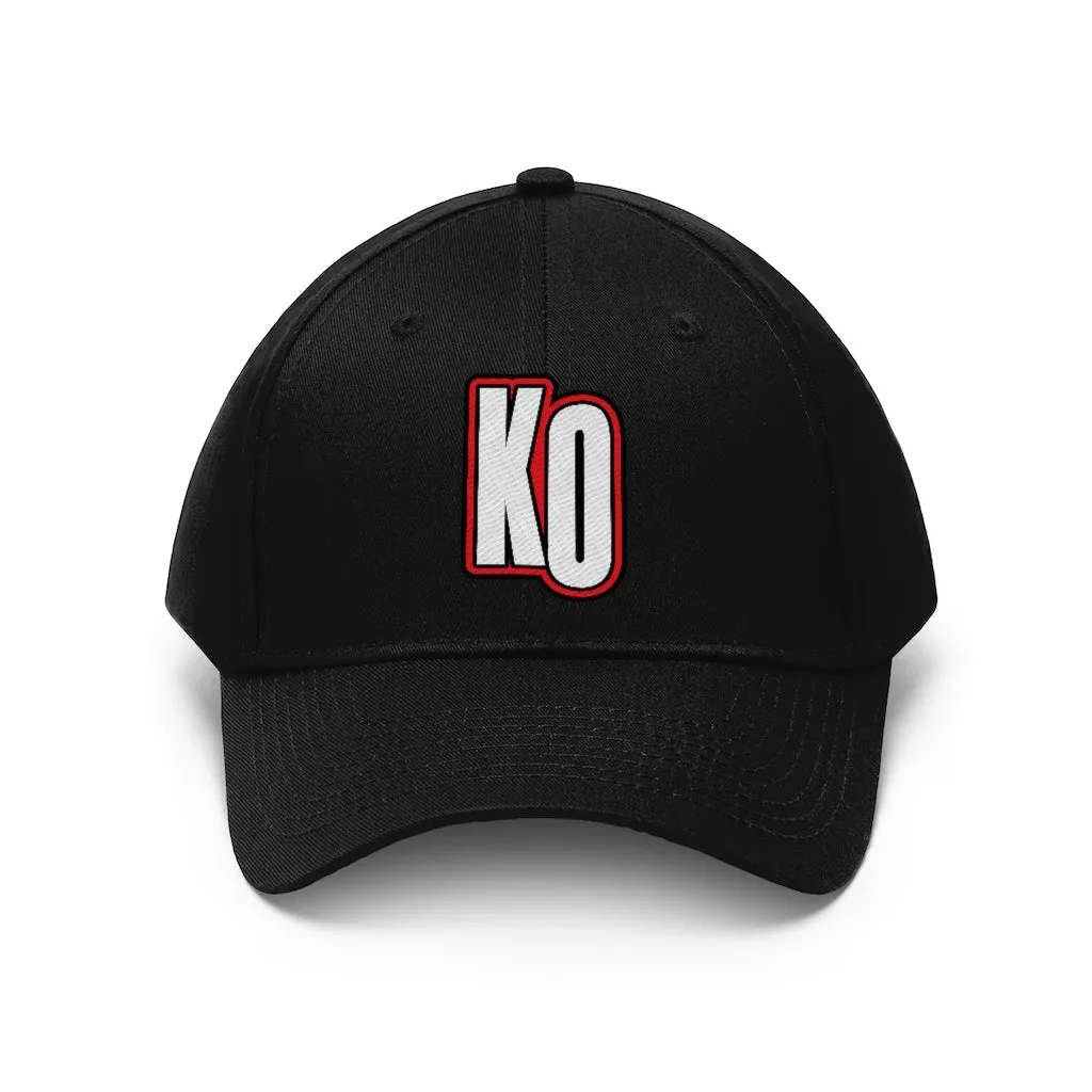 Knockouts Twill Hat, 100% Cotton, Adjustable Velcro Closure, 10 Colors, FREE Shipping, Made in the USA!!
