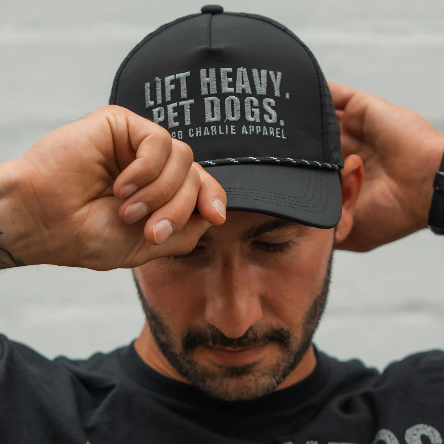 Lift Heavy. Pet Dogs. - Snapback Hat