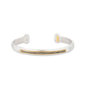 Lika Behar Stockholm Diamond-Bar Open Cuff