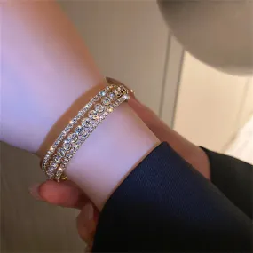 Luxurious Fashion Zircon Bejeweled Tennis Bracelets