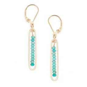 lyric earrings with turquoise
