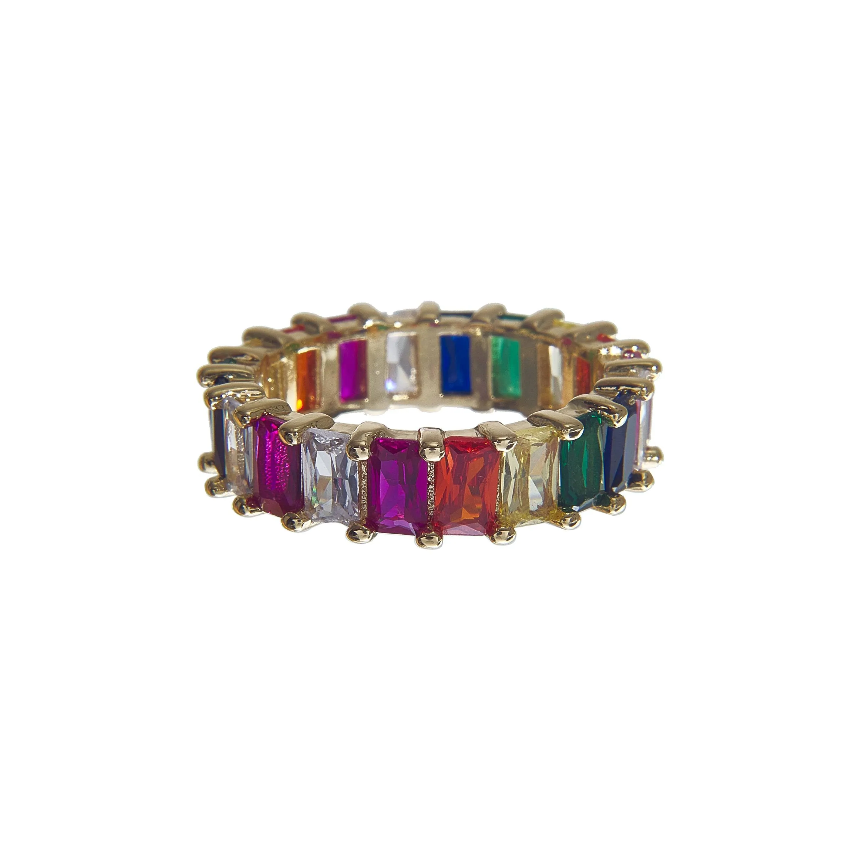 Mini Iced Rainbow Ring