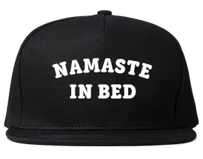 Namaste In Bed Snapback Hat