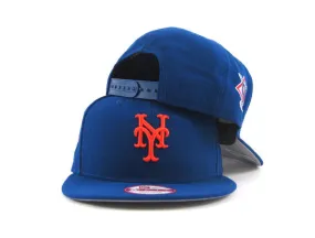 New York Mets National League New Era Snapback Hats (Team Colors Gray Under Brim)