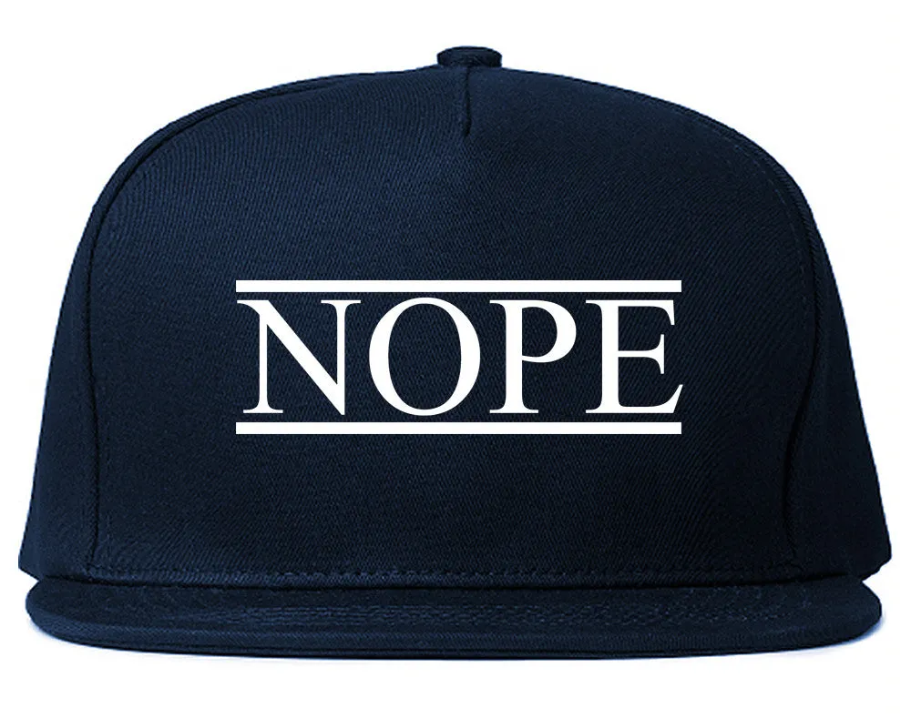 Nope Snapback Hat