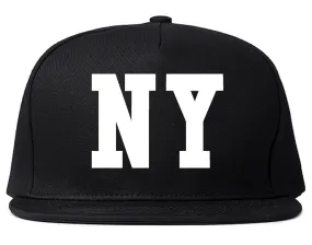 NY Bandana Print New York Black Flag Snapback Hat