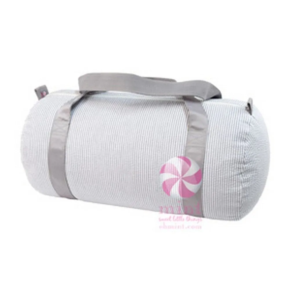 Oh Mint Seersucker Medium Duffel Bag