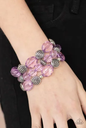 Paparazzi Bracelet ~ Crystal Charisma - Purple