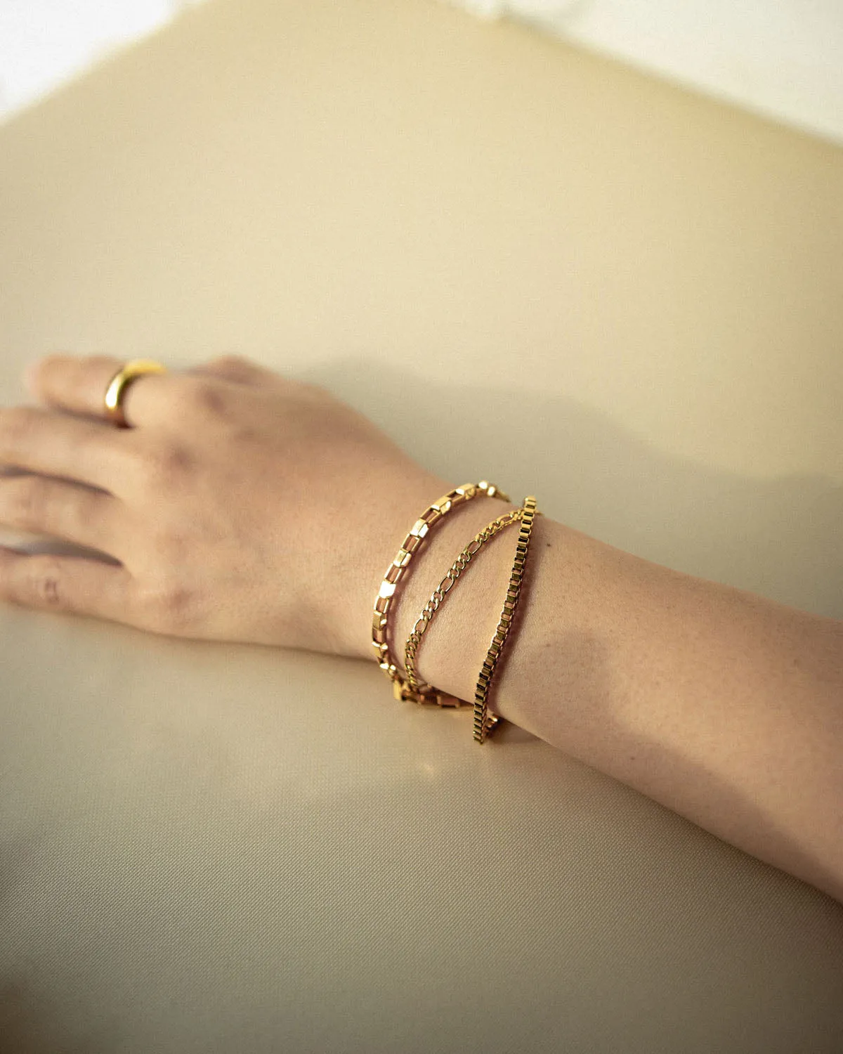 PARALLEL Chain Bracelet in Gold